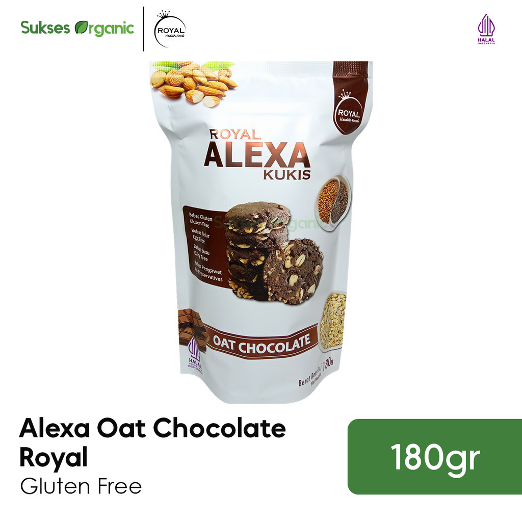 

Alexa Cookies Almond OAT Coklat Gluten Free 180gr