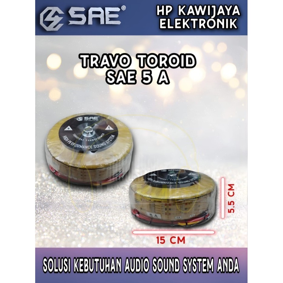 MT99 TRAVO TOROID SAE 5A CT 45 55V trafo donat sae 5 Amper CT 45 55 volta