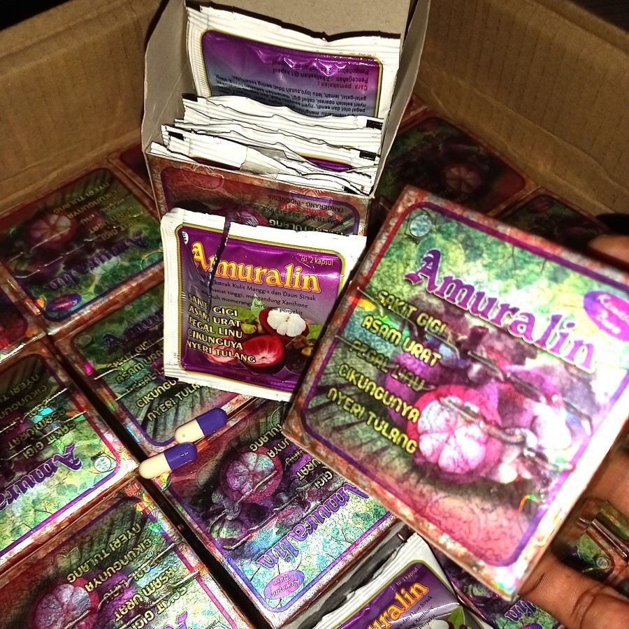 

AsamUrat Amuralin pegalinu 1 box isi 20 sachet