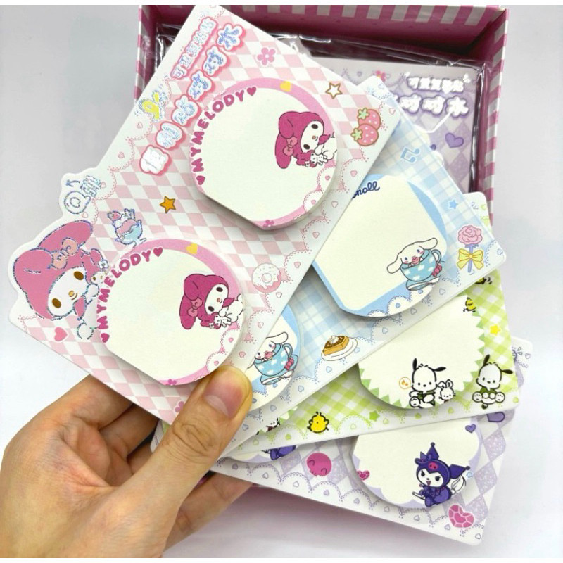 

COD STICKY NOTES / MEMO NOTES CHARACTER SERIES LUCU UNIK / CATATAN KECIL CUTE / MEMO NOTE PAPER KARAKTER KUROMI CINNAMOROLL MY MELODY POCHACCO / MINI MEMO NOTEPAD ANAK