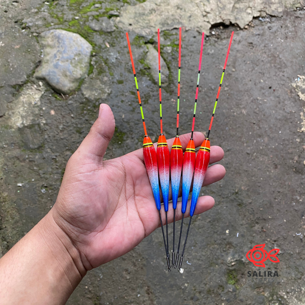Pelampung Anti Badai Fiber Isi 1 3 5pcs 24CM Premium 7D | Pelampung Pancing Ikan Grosir | Kambangan