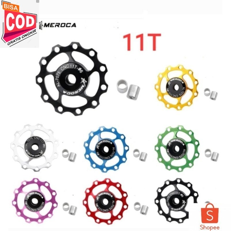 Meroca Pulley RD Beraing 11T Pulley RD Sepeda