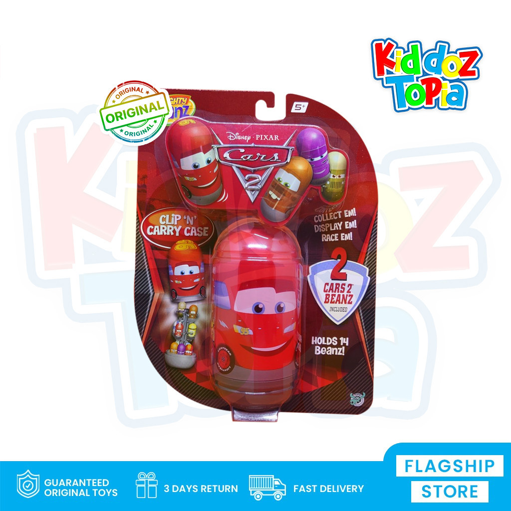 Disney Pixar CARS Mighty Beanz 2 MCQUEEN Clip & Carry Case 66311