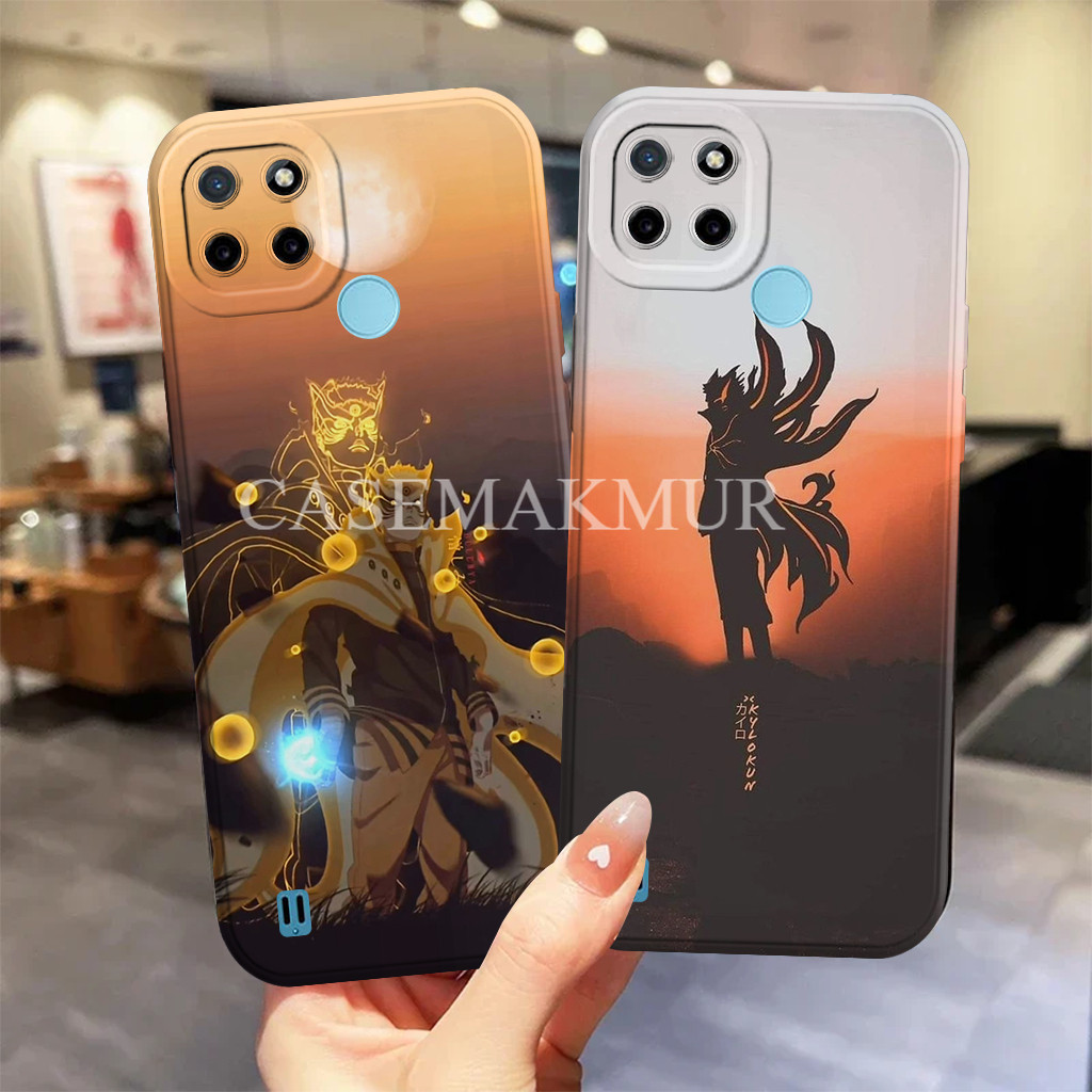 Realme C21y C25y C21 C12 C25 C15 Narzo 20 20a 30a 50a Case Motif Anime Naruto Casing Pro Camera