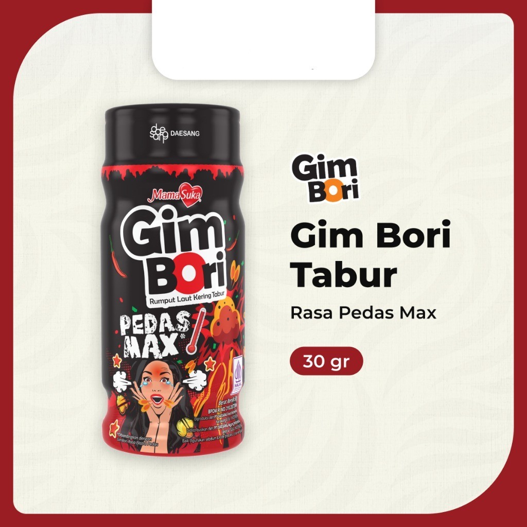 

✨ TOMOTOSTORE ✨ MAMASUKA Gim Bori Rumput Laut Kering Tabur Pedas Max