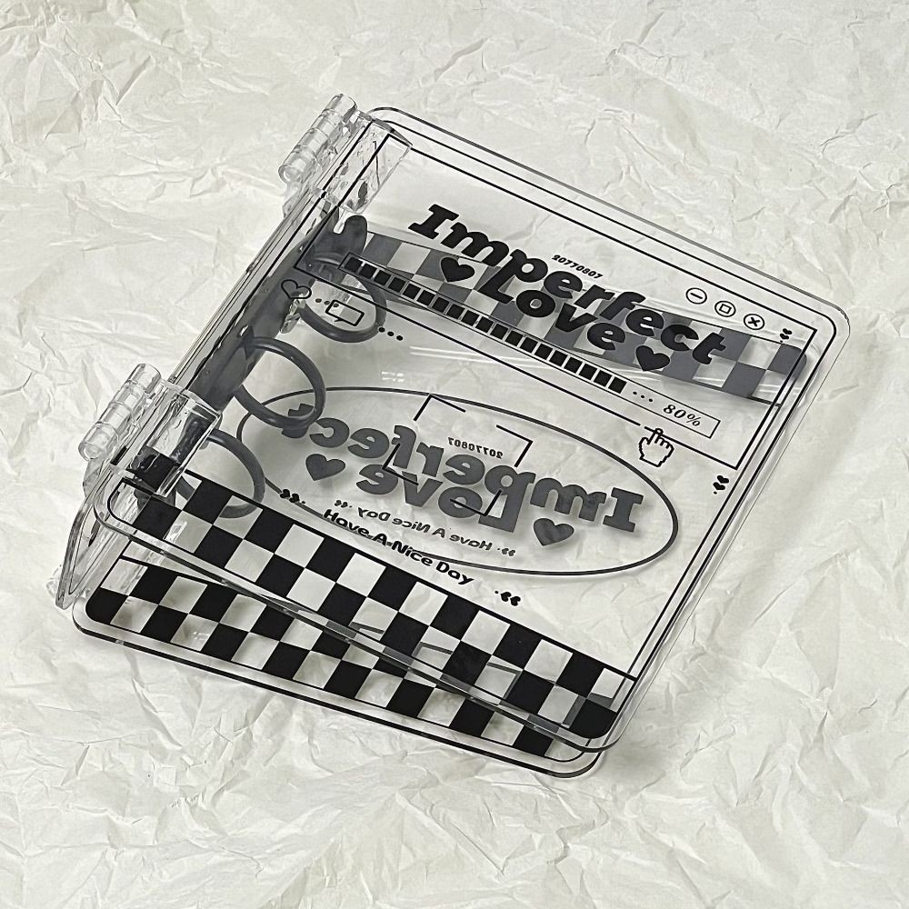 

Acrylic Loose-leaf Photo Album Transparent Detachable Album Binder Korean Style 4 Inch Photo Card Album Collect Book