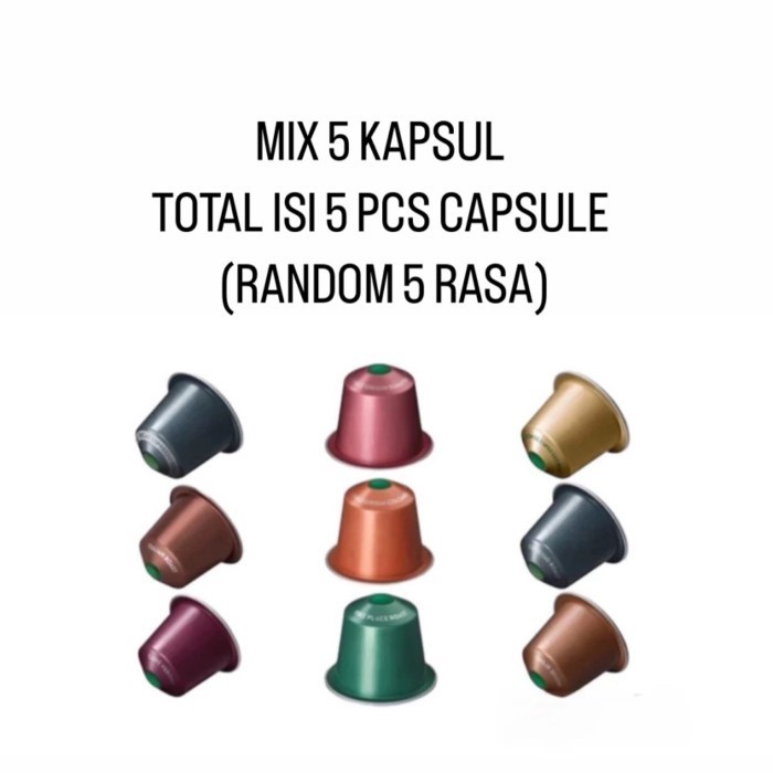 

Starbucks NESPRESSO Coffee Capsule - ORIGINAL - Mix 5 Kapsul