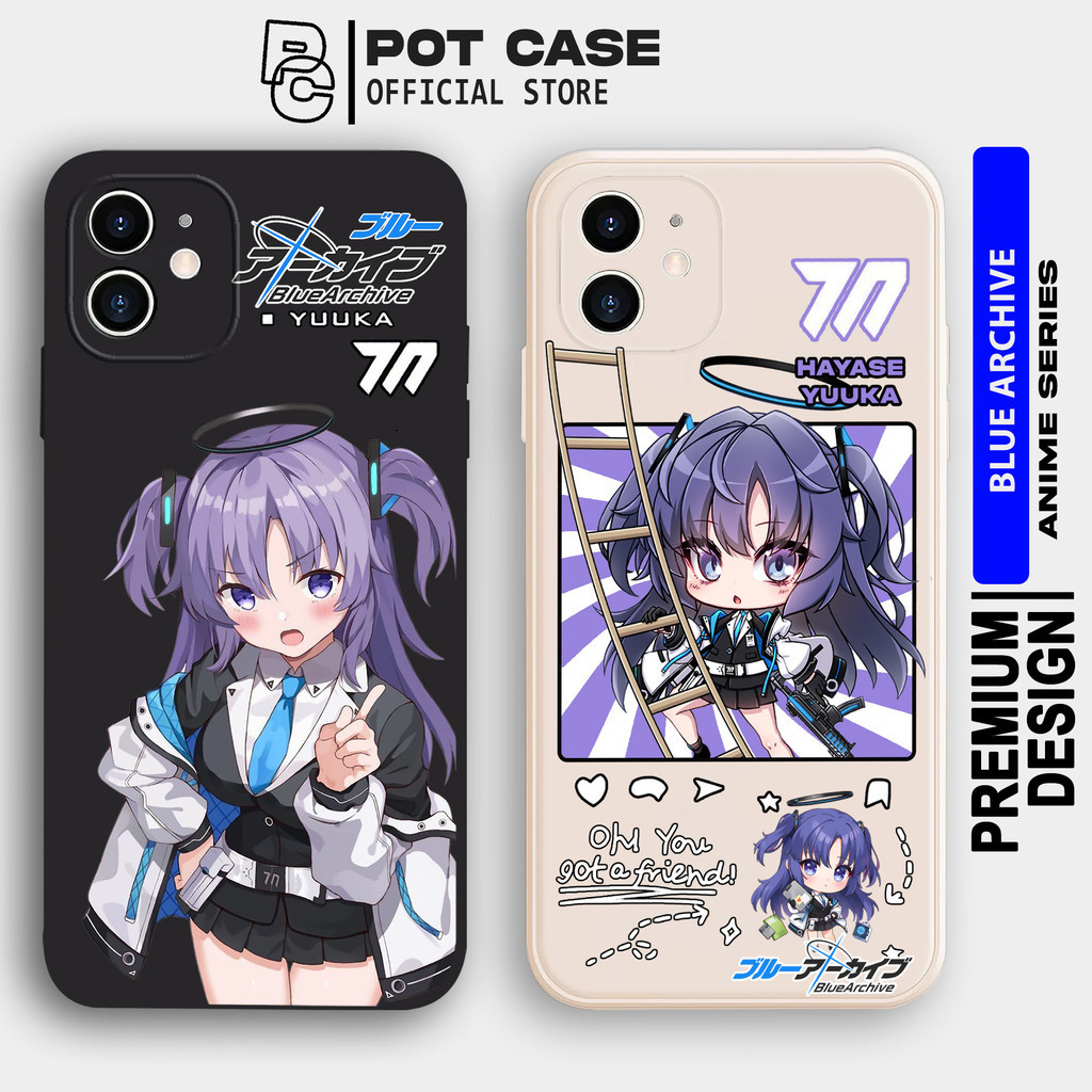 Case Xiaomi POCO M3 M4 Pro X3 F4 F5 PO439 Yuuka Purple Hair Softcase HP Bergambar Anime Terbaru