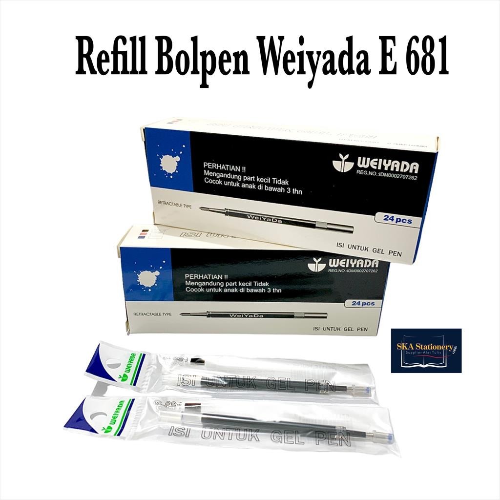 

Refill / Isi Bolpen / Pulpen / Ballpoint Weiyada E681 (Pcs)