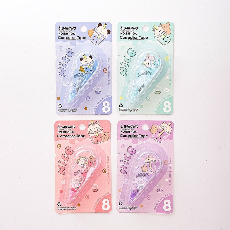 

METECH 3M/1pc Mini cartoon Animal Correction Tape Office & School Supplies Stationery/Giveaways