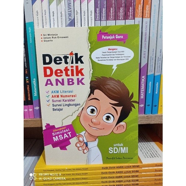 NEW Buku Kunci Jawaban Petunjuk Guru Detik - Detik ANBK SD / MI Intan Pariwara