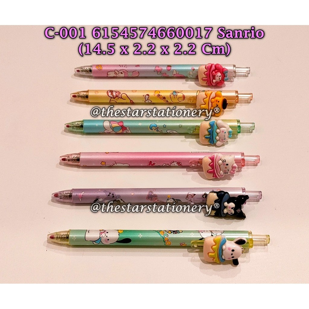 

(1 Biji) Bolpen Cetek Sanrio C-001 6154574660017 0.5mm / Gel Pen Mekanik Klik Sanrio / Pena Kuromi