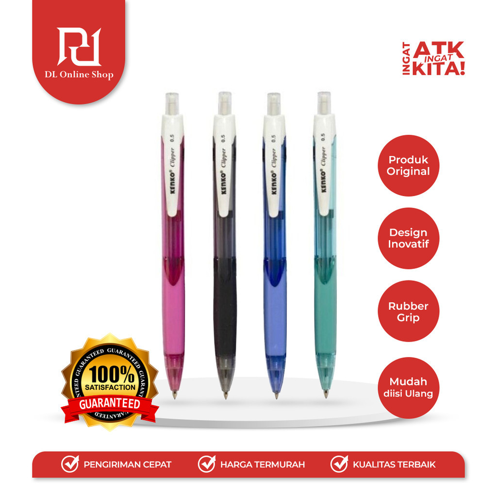 

KENKO PENSIL MEKANIK/ MECHANICAL PENCIL CLIPPER 0.5mm (1LSN/ 12PCS)