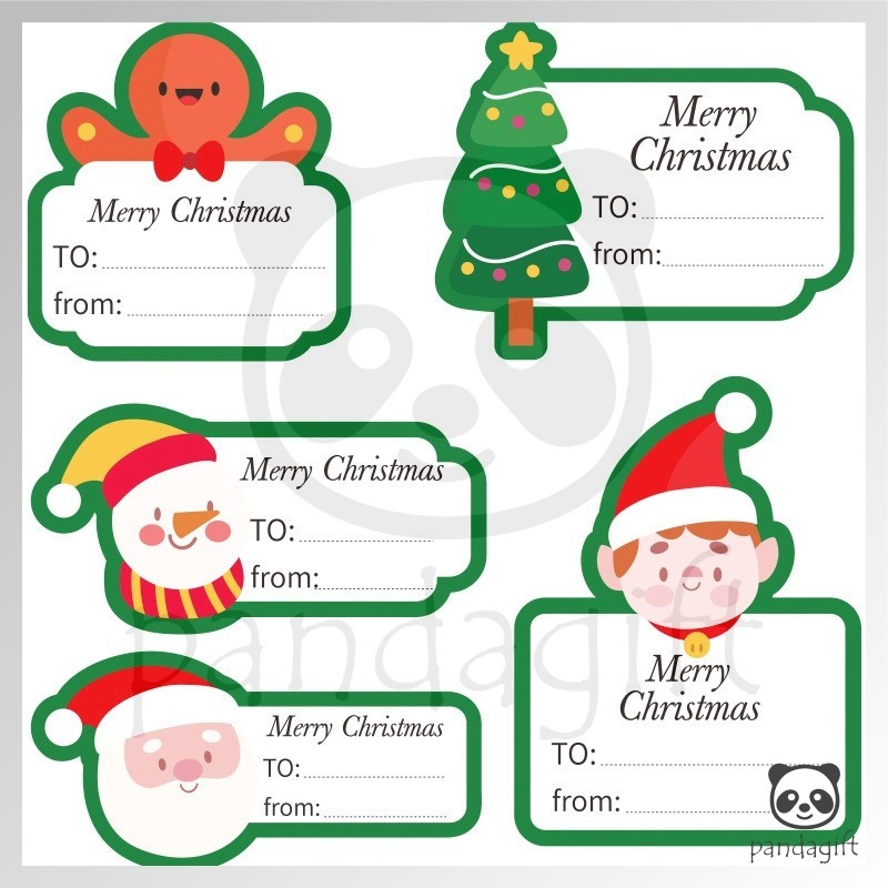 

Sticker Label Chrismas Xmas 50Pcs - GG0411