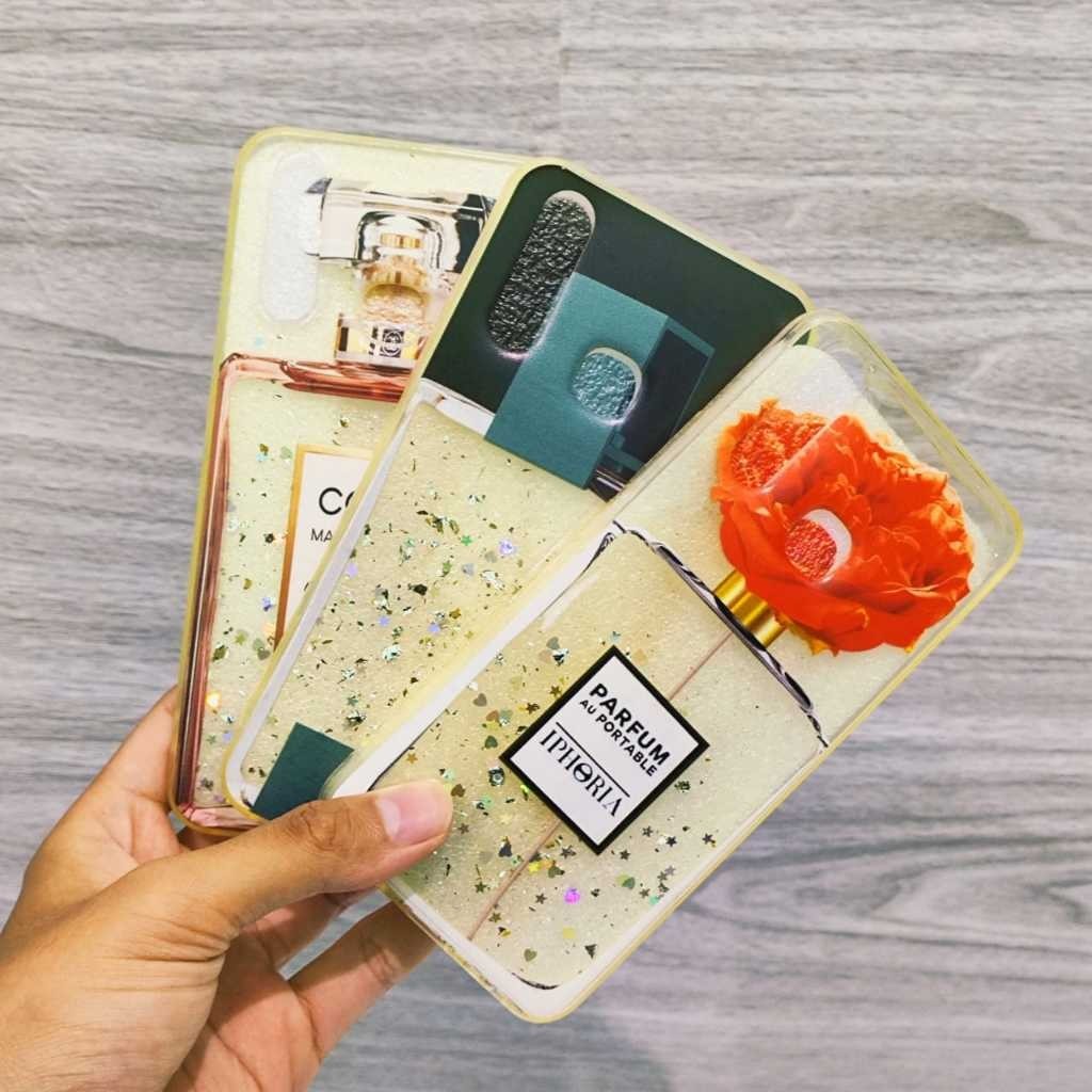 (Moza) Case Gliter Parfum Oppo F15 / A91 / RENO 3 Soft Highclass New Hot