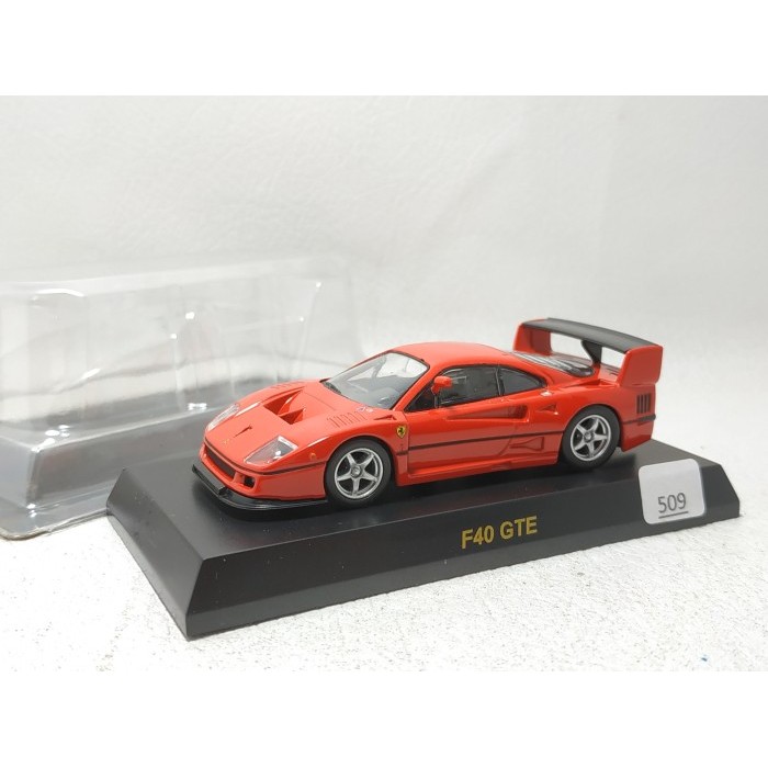 KH27 Kyosho 1/64 Ferrari F40 GTE Merah Minus