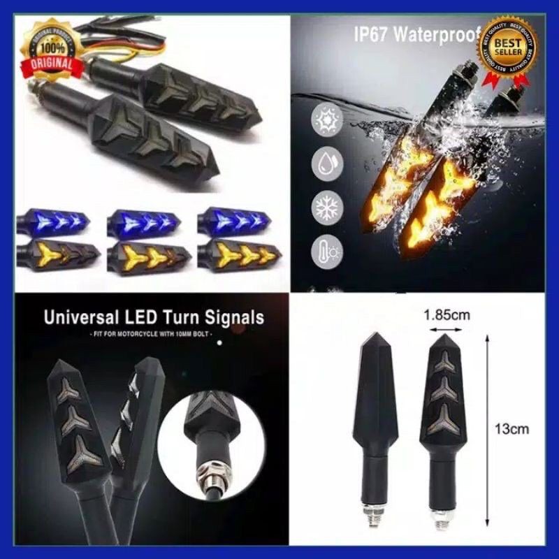 sen panah runing lampu sen variasi led sen led universal cbr vixion gsx tiger r15 KING
