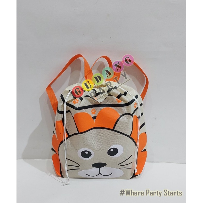 

spunbond Ransel/Goody Bag Ultah/Tas Ultah/Tas Souvenir/Tas Bingkisan - Baby Lion