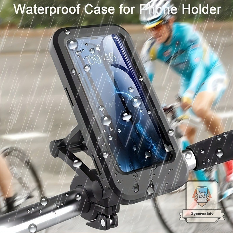 Dudukan Ponsel Tahan Air Untuk Sepeda Motor Dan Sepeda Dudukan GPS Berputar 360° Yang Dapat Disesuai