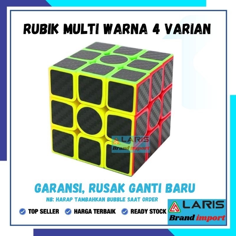 (100% ORIGINAL) Rubik Magic Cube 3 x 3 x 3 - XY3568 - Mix Color