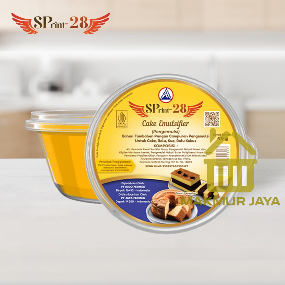 

SP Pengembang Kue Roti Donut - SPrint-28 Cake Emulsifier 40gr