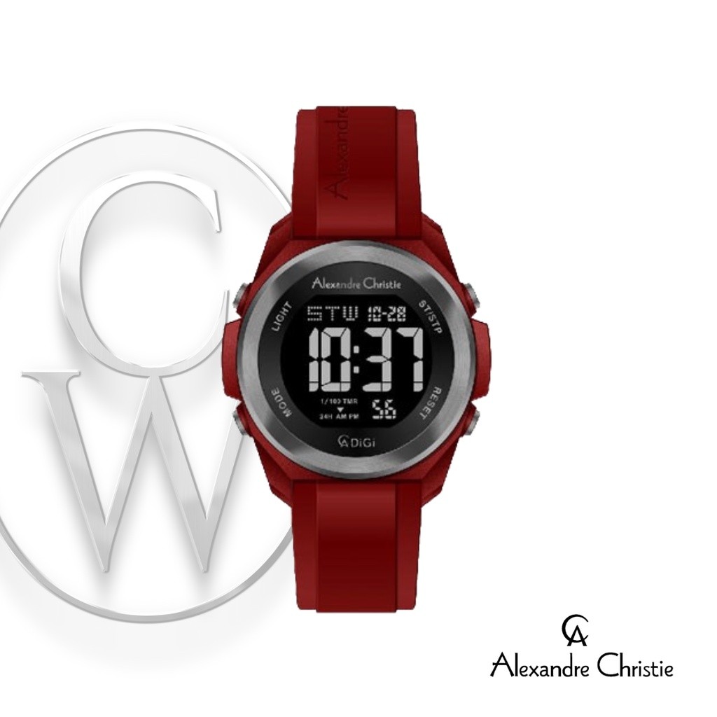 JAM TANGAN UNISEX ALEXANDRE CHRISTIE AC 9342 MHRIGBARE / MERAH