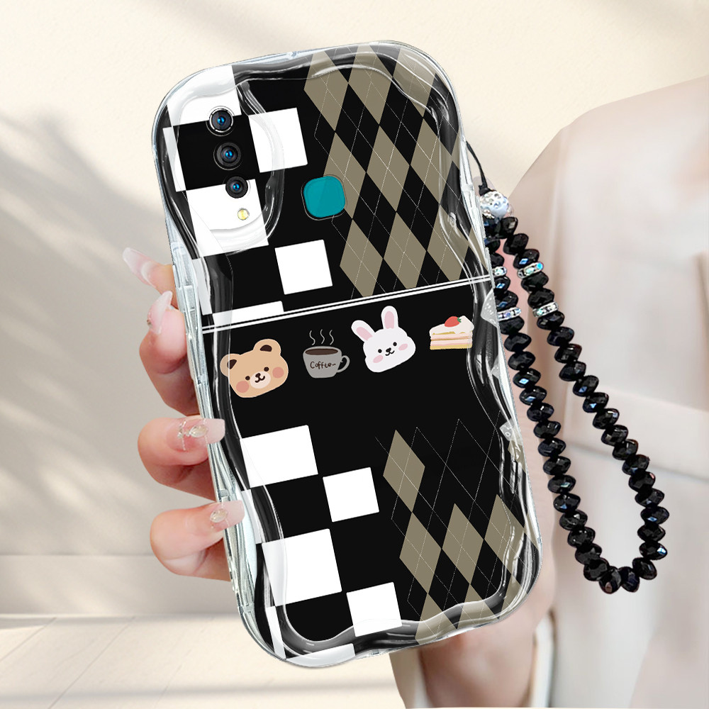 Casing Hp Untuk Vivo Z1 Pro Z5X Tali Pengikat B7 Cassing Soft Phone Case Softcase Kisi Kesing 4032