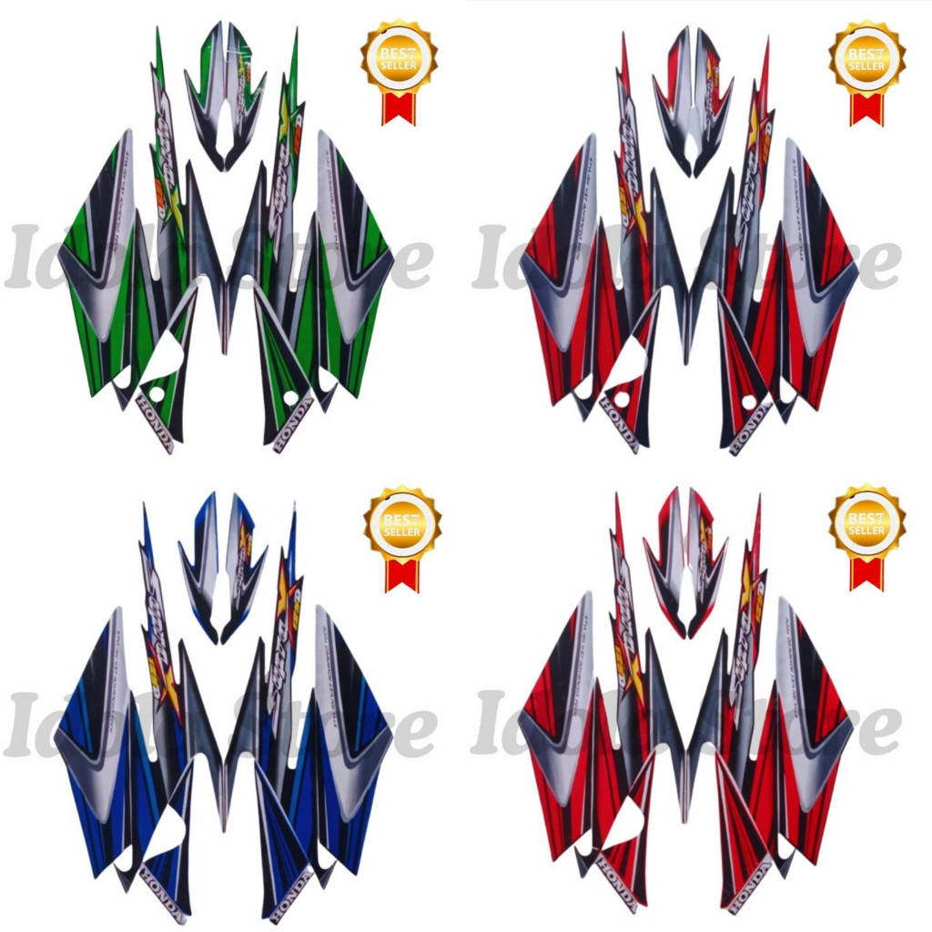 Stiker Striping List Body Supra X 125 D 2006 Standar Motor Honda Supra X 125 D 2006 Terbaik