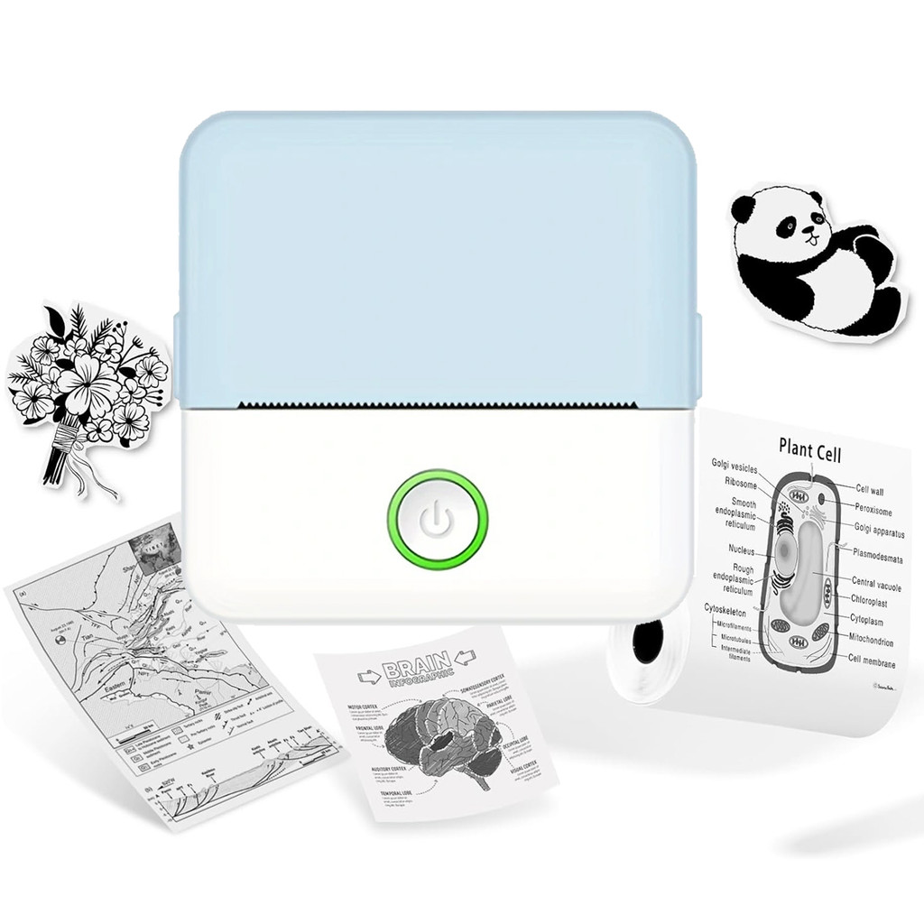

Mini portable thermal printer wireless printer with bluetooth compatible with android and ios