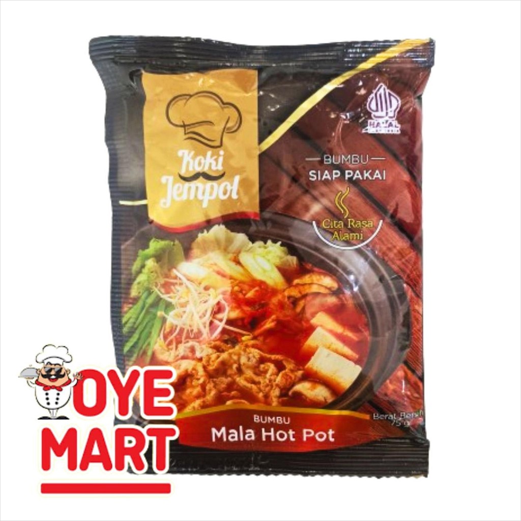 

KOKI JEMPOL BUMBU MALA HOT POT 75GR / BUMBU MASAK INSTAN