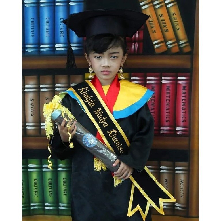 (1HARI JADI) SELEMPANG WISUDA ANAK-ANAK SD ATAU TK, Selempang bordir selempang nama selempang pita s