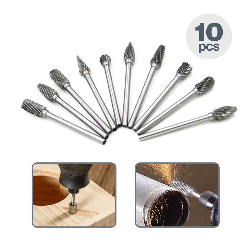 

JIGONG Mata Bor Tungsten Carbide Cone Spiral 1/8 Inch 10 PCS - JG8 Jaya Mas