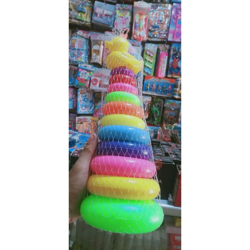 MAINAN DONAT SUSUN BEBEK UKURAN BESAR BERWARNA