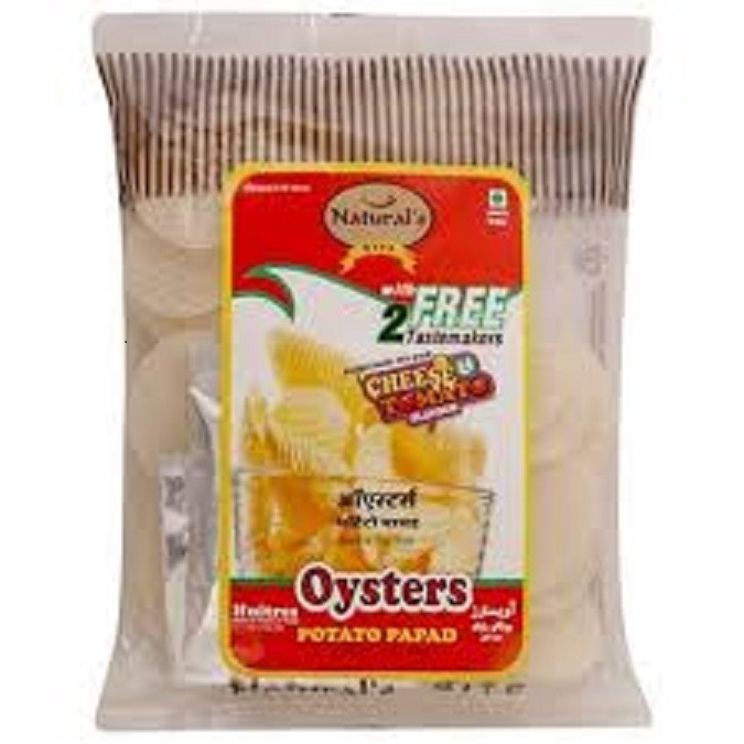 

NATURAL,S OYSTERS POTATO PAPAD 100G