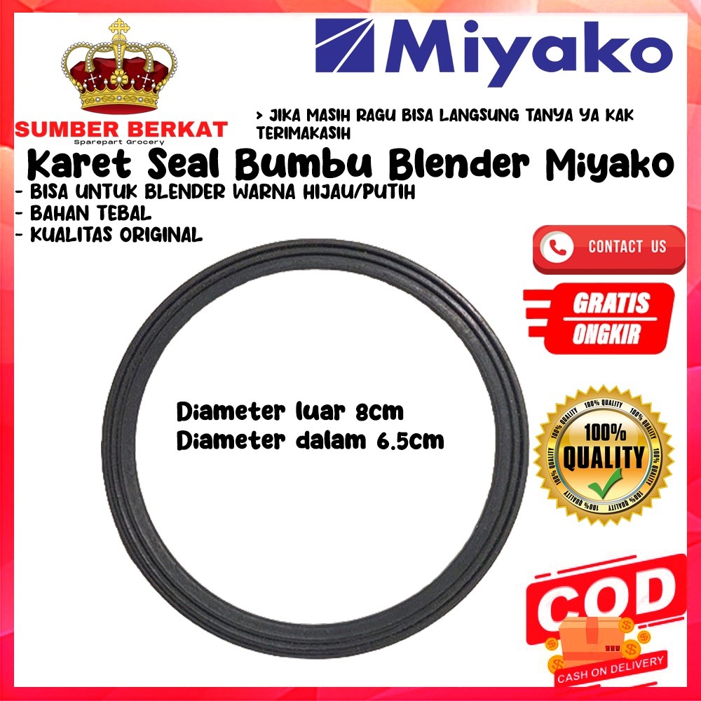 Karet Blender Miyako BL 101 GS 152 GF 102 PL ( HITAM )