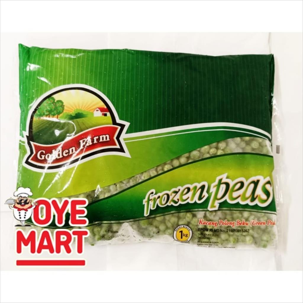 

GOLDEN FARM GREEN PEAS 1KG / KACANG POLONG BEKU