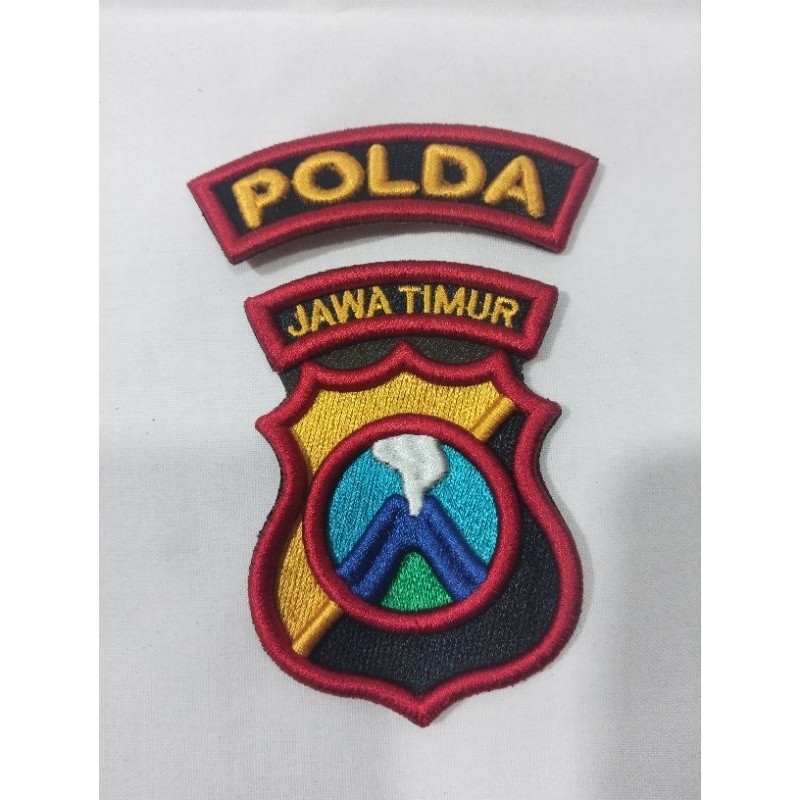 Bordir Bet Polda Jawa Timur /Jatim Bordir Timbul