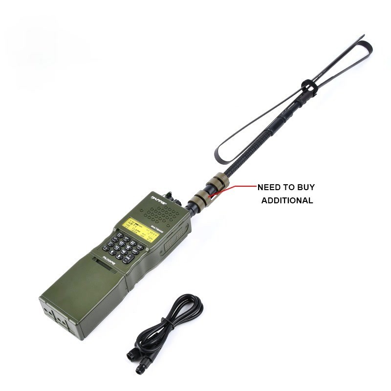 Tactical Military Softair Army Radio PRC 152 Dummy Radio Case Antenna Package Talkie Walkie Interpho