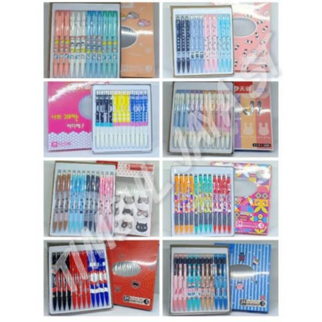 

Pensil mekanik 0.5 mm tizo mechanical pencil fancy cute isi 24pcs aneka varian