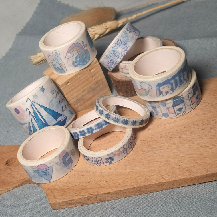

[Artfull] Sharing 10 pcs Washi Tape paper lucu Untuk Scrapbook /Jurnal / Planner / Catatan