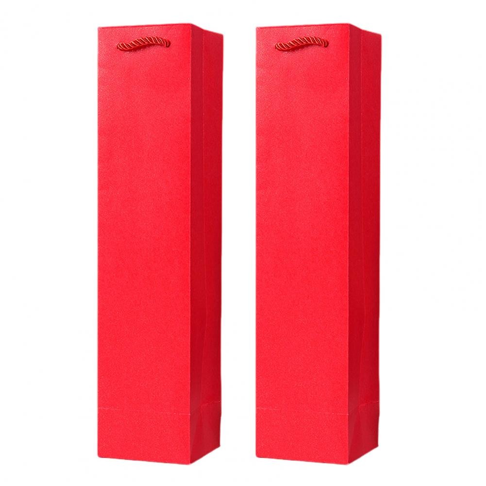 

2Pcs Luxury Wine Gift Bags Reusable Liquor Tote Bag Reinforced Bottom Wedding Party Anniversary Champagne Wine Bag