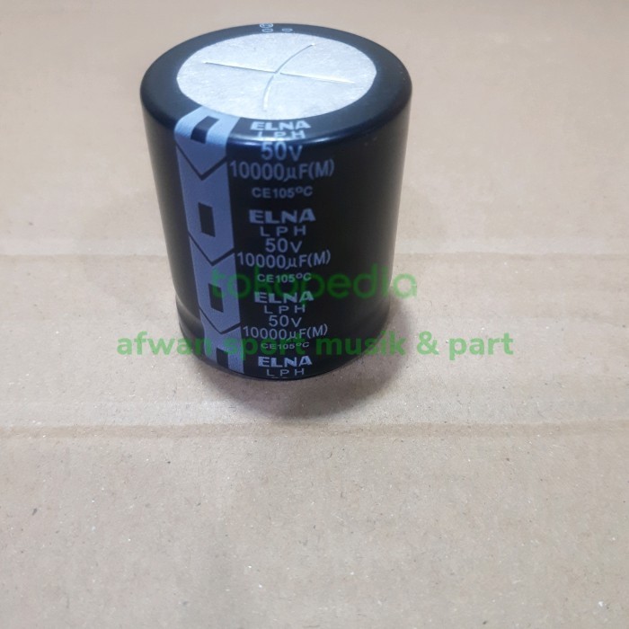 Elco / Capacitor Electrolit 10000 Uf ~ 50 Volt Original ELNA japan . - panasonic