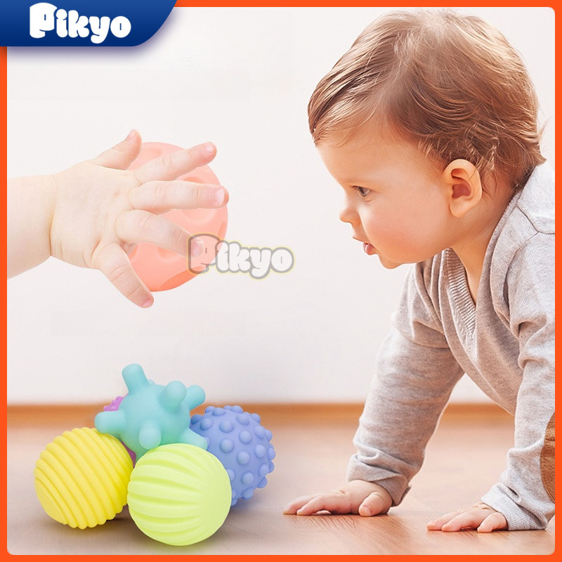 Pikyo Mainan anak 6pcs Textured Touch Hand Soft Training Balls Baby TY25 Sensorik DUS Mainan Pop It 