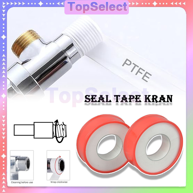 6PCS Seal Tape 12mm *0.075mm*10m/Seal Tape Isolasi Kran Air/Seal Tape Selotif/Seal Tape Kuat/Tape Ls