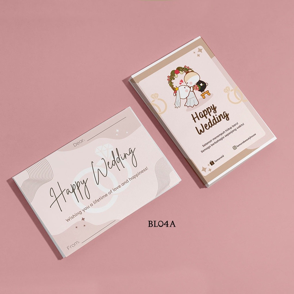KARTU UCAPAN WEDDING BIRTHDAY ANNIVERSARY BL04