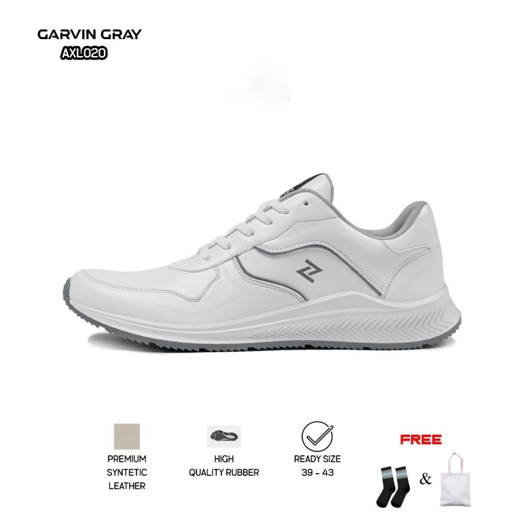 GARVIN Gray Mugtiva79 Footwear - Sepatu olahraga cowo cewe terbaru Sneakers Running