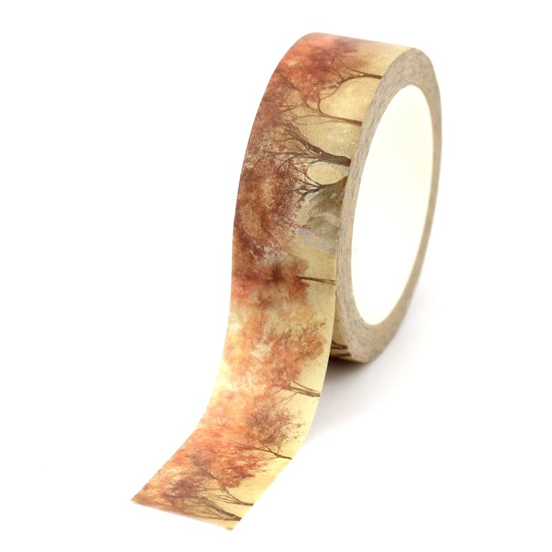 

NEW 1PC 10M Decorative Maple Forest Washi Tape DIY Adhesive Stickers Masking Tape Cute Stationery Scrapbooking Office Supplies