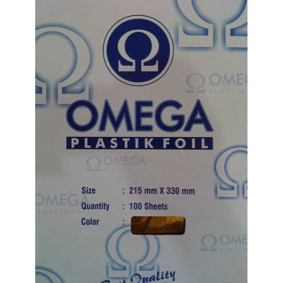 

Omega Foil Plastik Emas - Biru