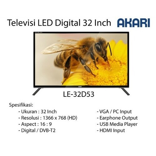 LED TV 32" AKARI 32 SC 32D53 DIGITAL