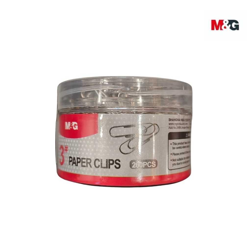 

Paper Clips M&G Kertas Klip Box 200pcs #ABS916DR SHESB